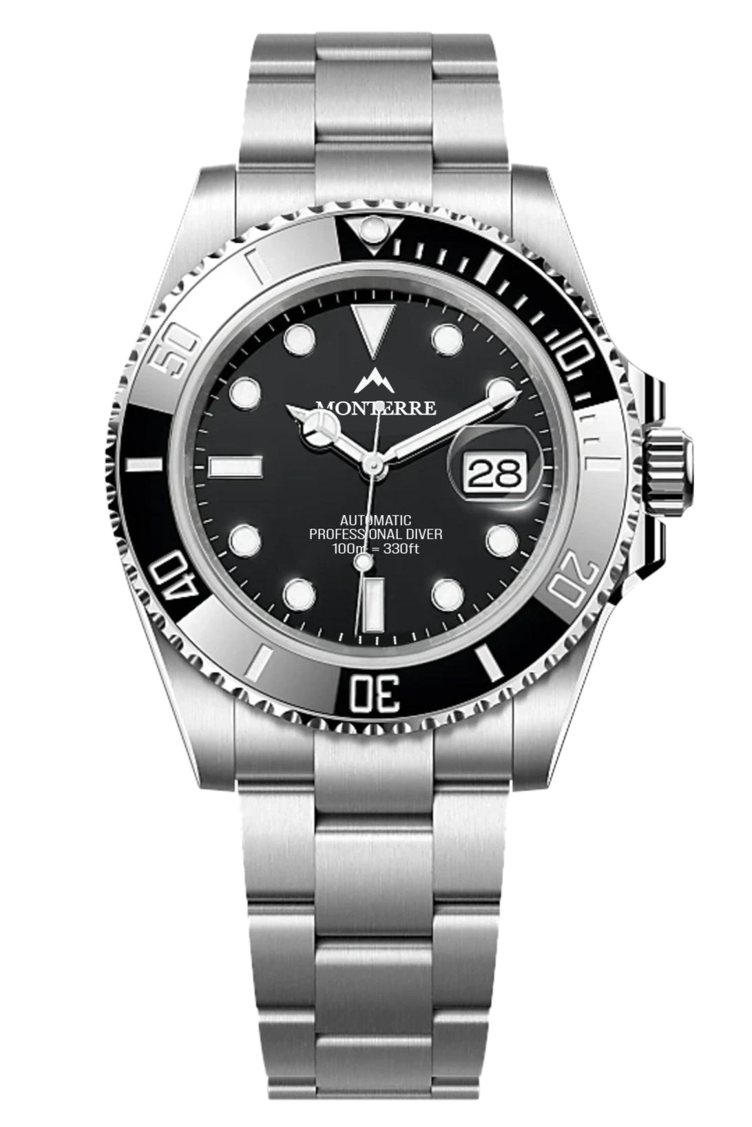 BLACK PROFESSIONAL DIVER 40mm