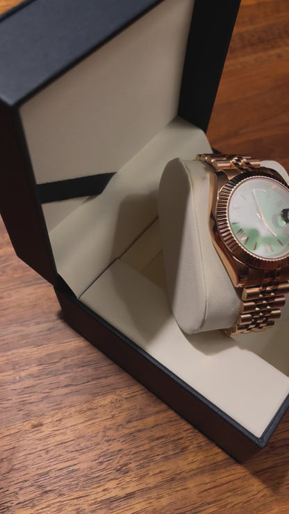 ROSEGOLD DAY & DATE GREEN